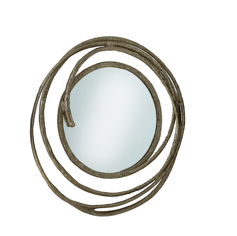 60-62 Gold Circles Mirror