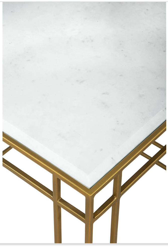 60-107 Gold Cubes Side Table