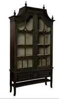 40-87 Reims Cathedral Black Arched Cabinet