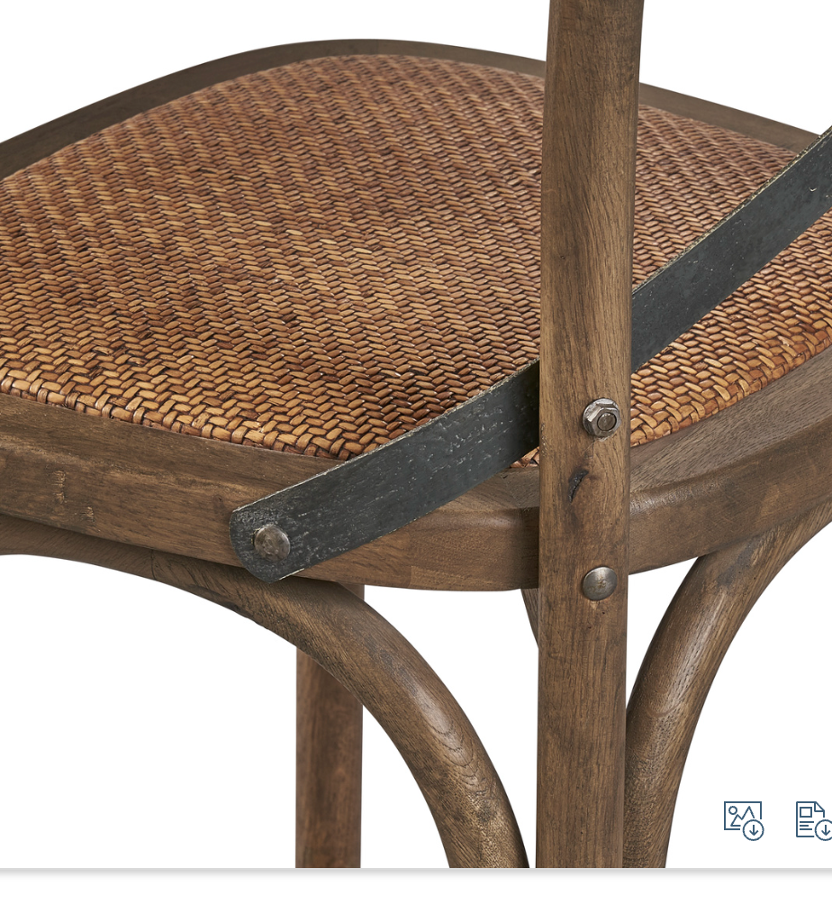 70026DW Bentwood Counter Stool w/ Metal Back