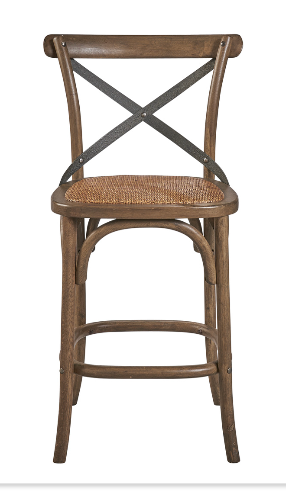 70026DW Bentwood Counter Stool w/ Metal Back