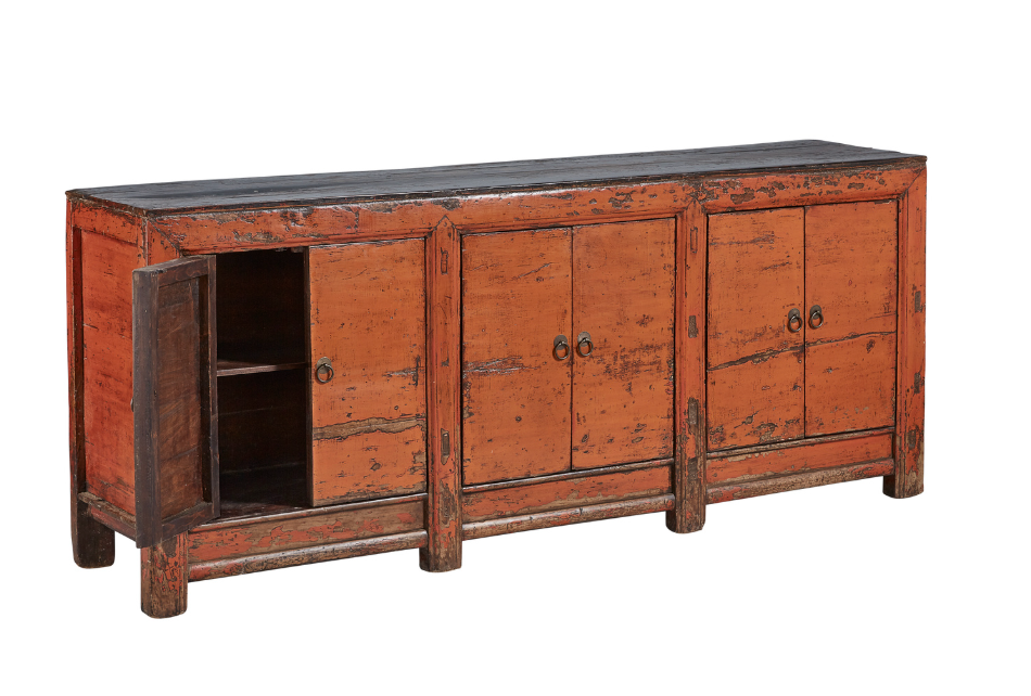 20-306 Large Antique Amber Sideboard