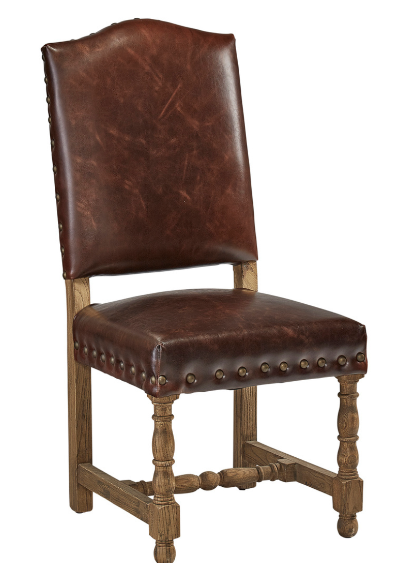 20-346L Leather Madrid Side Chair