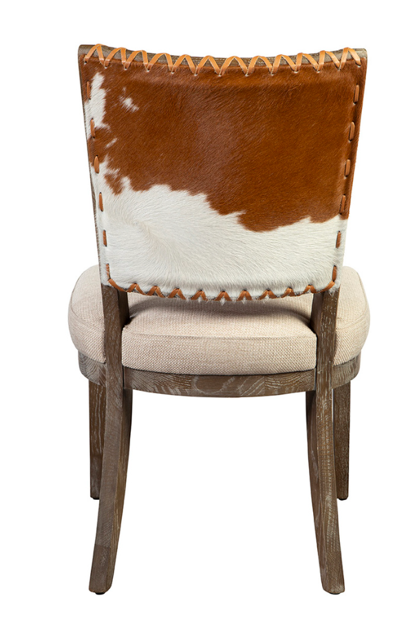20-240 Lina Leather and Linen Chair