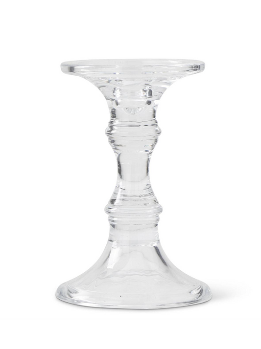 14963B-M Short Glass Candleholder