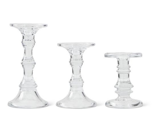 14963B-S Short Glass Candleholder