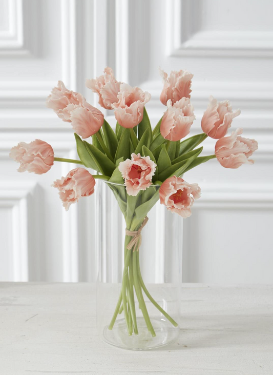 18878A-OR 13" Orange/Peach Parrot Tulip Bundle