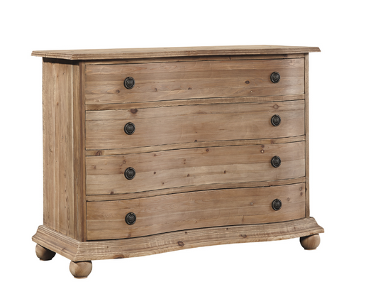 84218 Pine Bowfront Chest