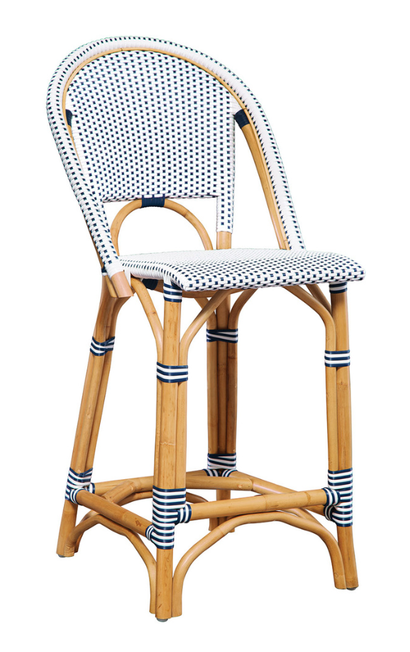 18-86 Blue Leroy Counter Stool