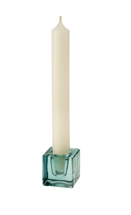 1-0831 Luca Glass Candle Holder S, Blue