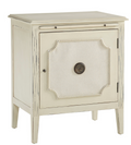 32018AD81 Linen & Beaded Front End Table