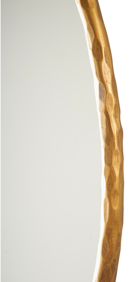 40-190AG Metal Edge Round Mirror