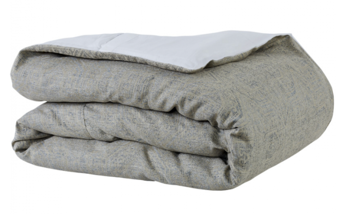 Calypso-Ivoryblue King Duvet Cover