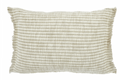 C1418 Ivory Natural Cotton Linen Fringe Pillow