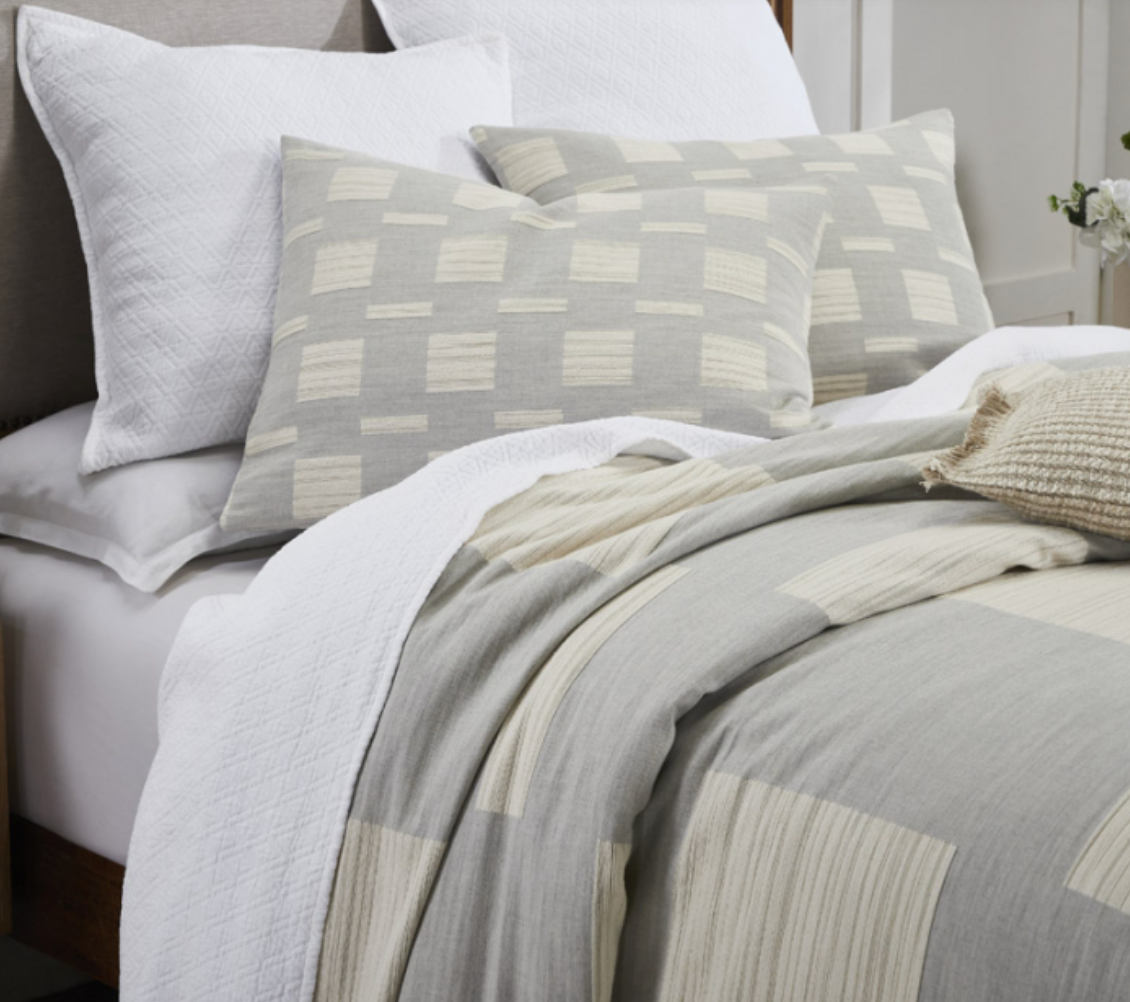 Aiden-K-gry Cotton King Duvet Cover Grey