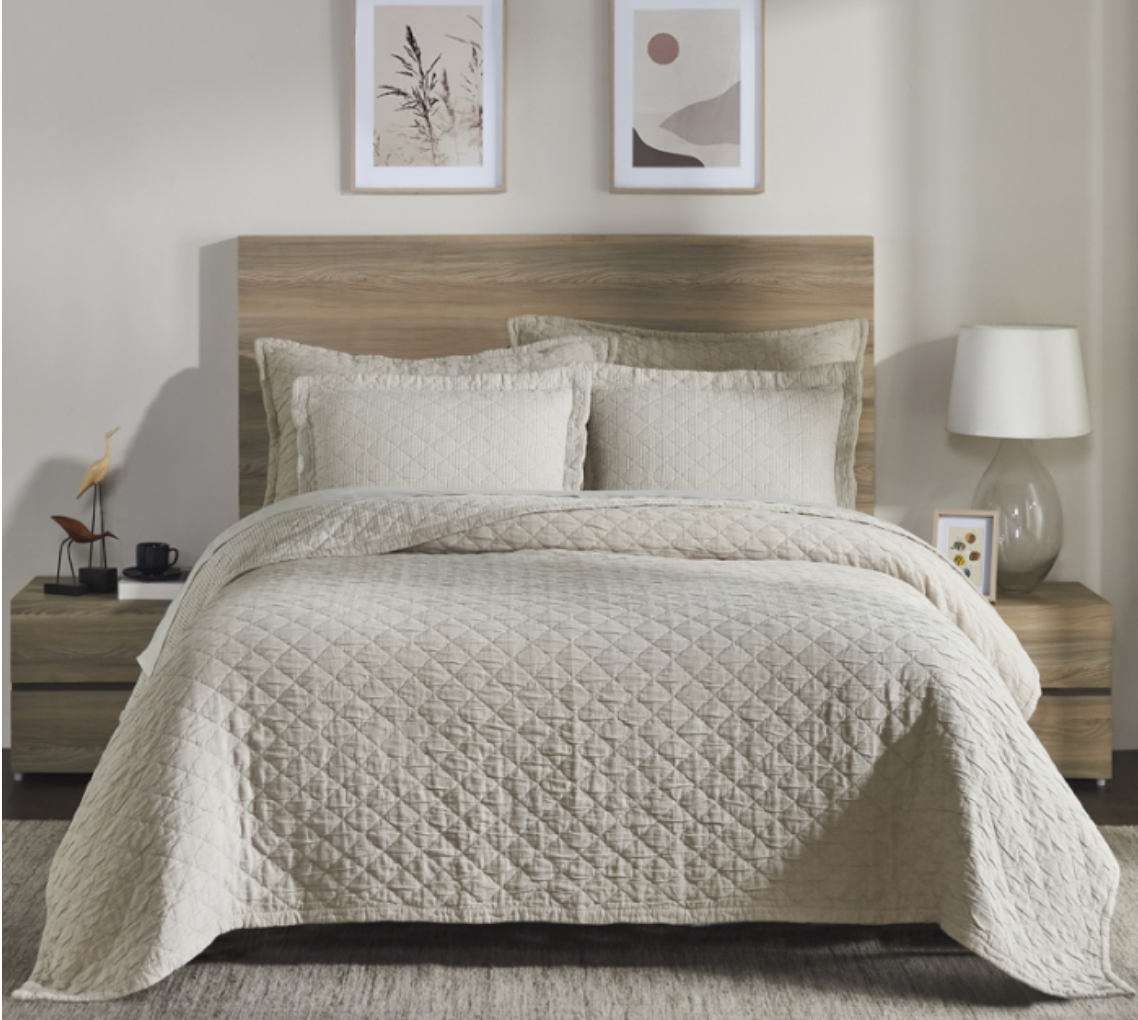 Colmar-K-natural Cotton Reversible Quilt King