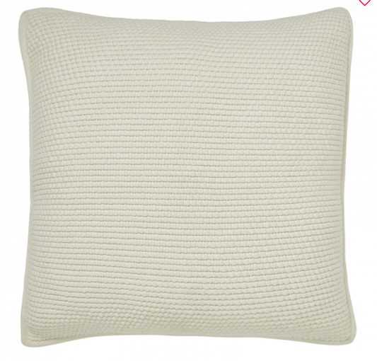MANDALAY-ES-IVORY Popcorn Cotton Euro Sham