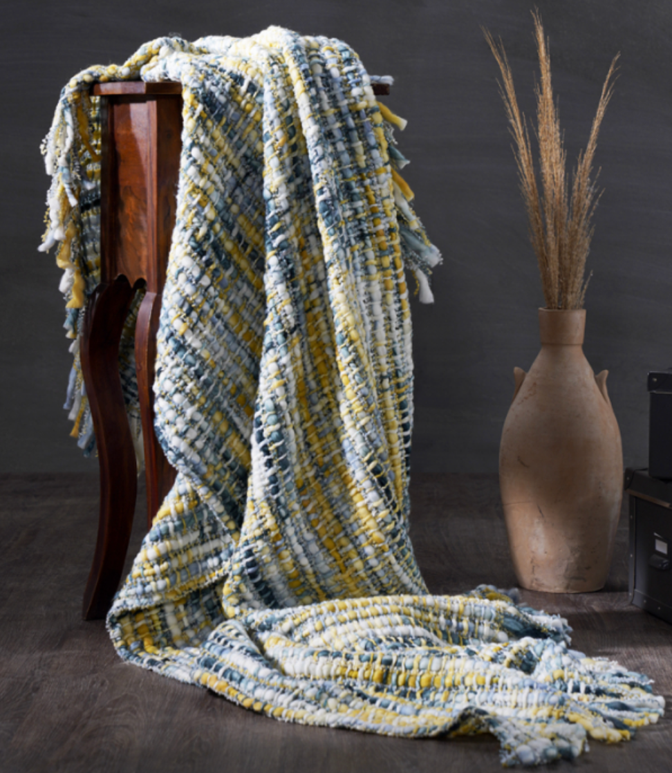 TH111 Chunky Tie Dye Weave Throw