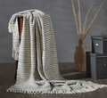 TH126 Kennedy Woven Striped Throw Blanket