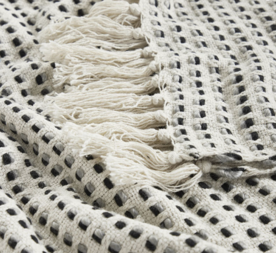 TH126 Kennedy Woven Striped Throw Blanket