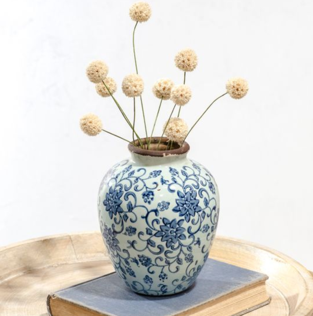 PDIH051 Blue Heriloom Plum vase