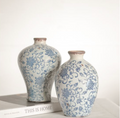 PDIH022 Vintage Floral Vase, 2 Styles