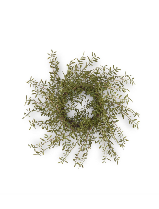 1C7190 19" Myrtle Leaf Candle Ring