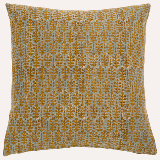 1-1118 20x20 Navya Block Print Pillow