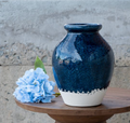 PDCZ04 Navy & Sand Bouquet Vase