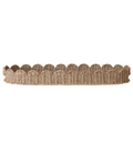 DF9959 Hand-Woven Bankuan Scalloped Tray w/ Handles