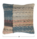 DF6853PMC 20" Woven Jute & Cotton Pillow