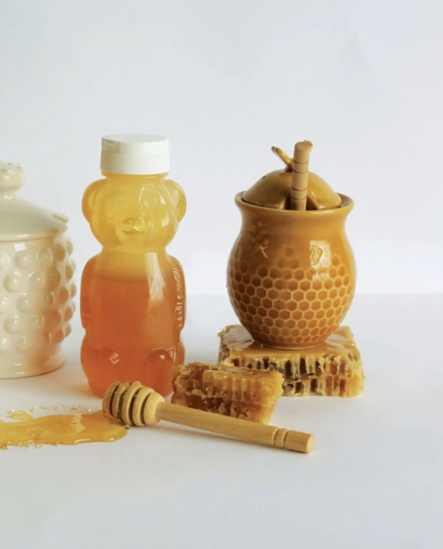DA4848 Honey Jar w/ Wood Honey Dipper