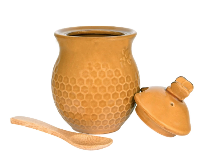 DA4848 Honey Jar w/ Wood Honey Dipper