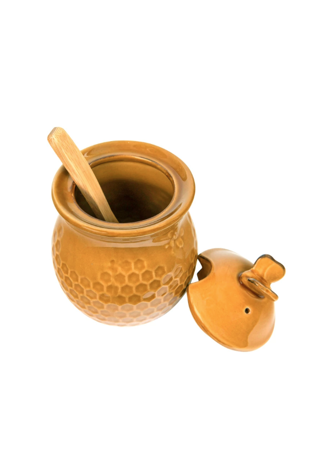 DA4848 Honey Jar w/ Wood Honey Dipper