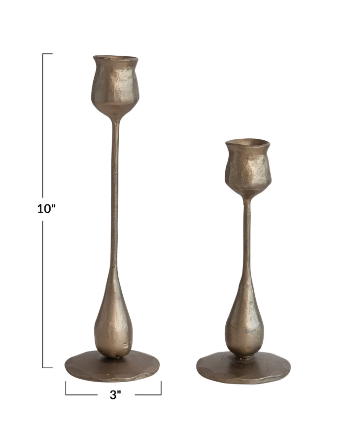 DF7409-L Cast Iron Taper Holder, Large