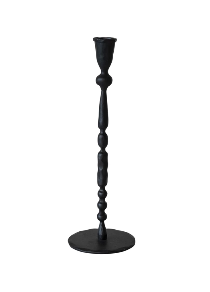 DF8449 12" Hand-Forged Iron Taper Holder
