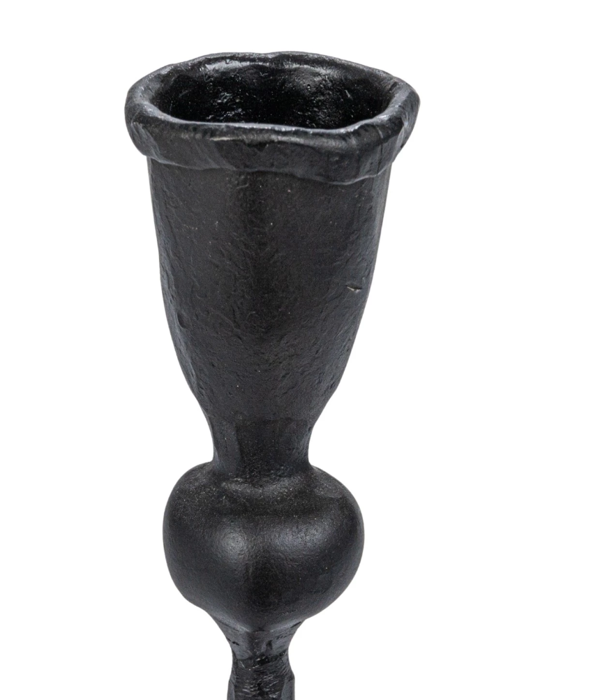 DF8449 12" Hand-Forged Iron Taper Holder