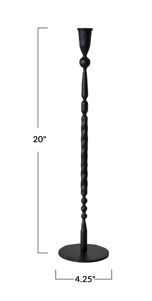 DF8450 20" Hand-Forged Iron Taper Holder
