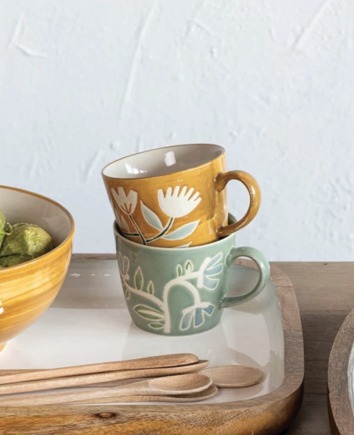 DF8637A 8 oz. Stoneware Mug, 2 Styles