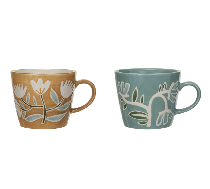 DF8637A 8 oz. Stoneware Mug, 2 Styles