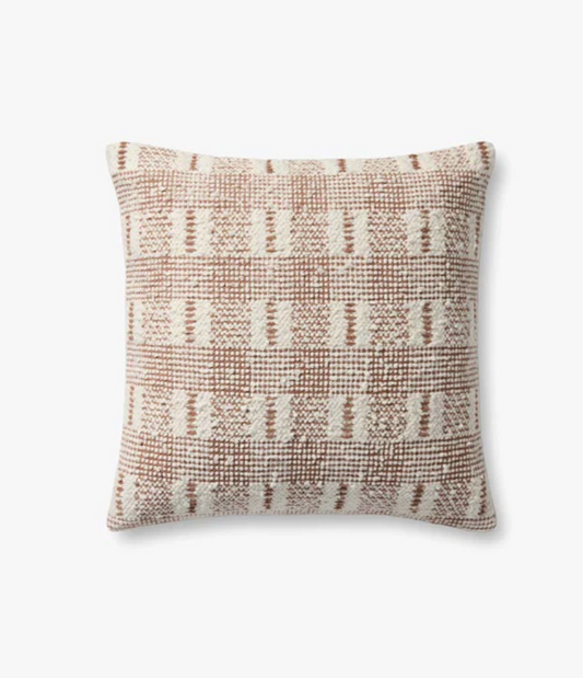 PLL0185 Ivory/Rust 18x18