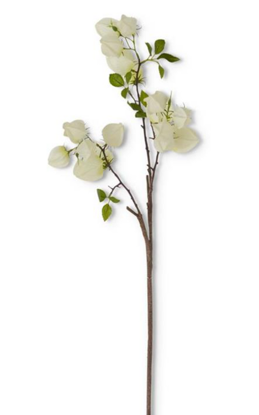 17947A 32" White Chinese Lantern Spray