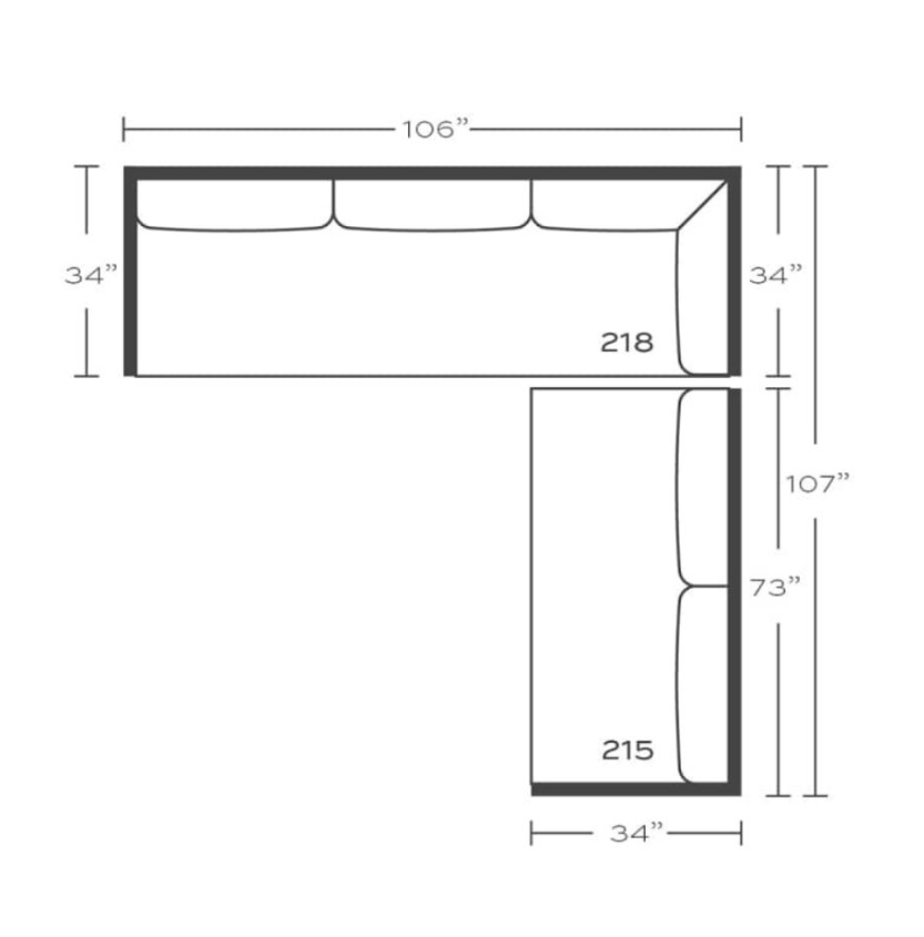 LEO-215218-ZW109-50-FL Leo Sectional