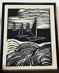 2642-16x20-K-FRBK Four Sailboats
