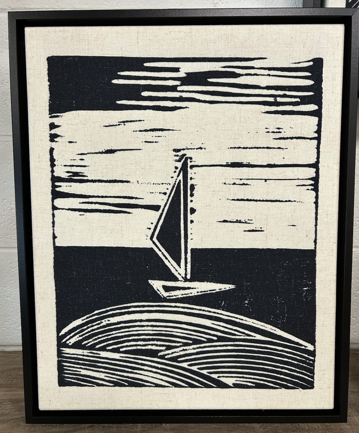 2641-16x20-K-FRBK Single Sailboat