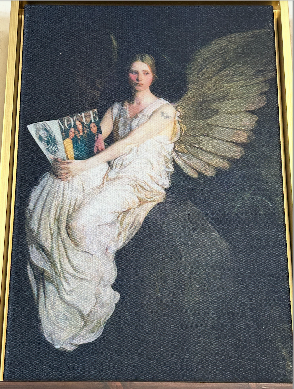2486-12x18-BW-FRGD Fashionesta Angel