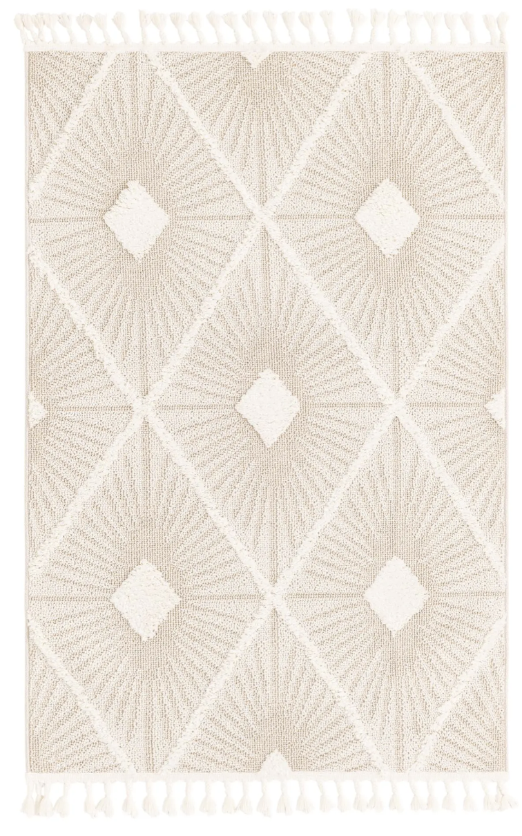3188476 Ivory 2' x 3' 1 Boho Rectangle Rug