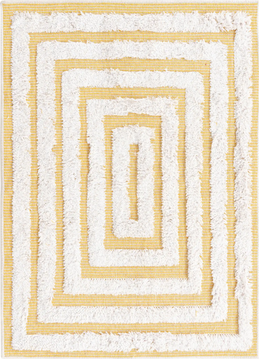 3153616 Yellow 2' 3 x 3' Sabrina Soto Casa Rectangle Rug