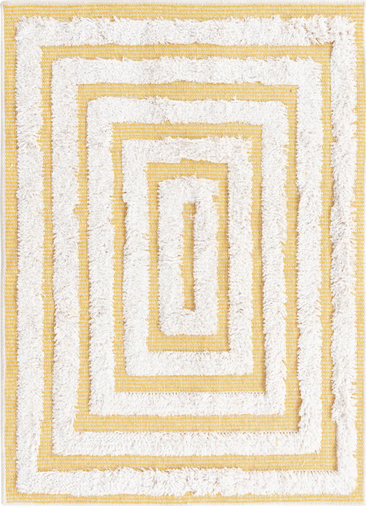 3153616 Yellow 2' 3 x 3' Sabrina Soto Casa Rectangle Rug