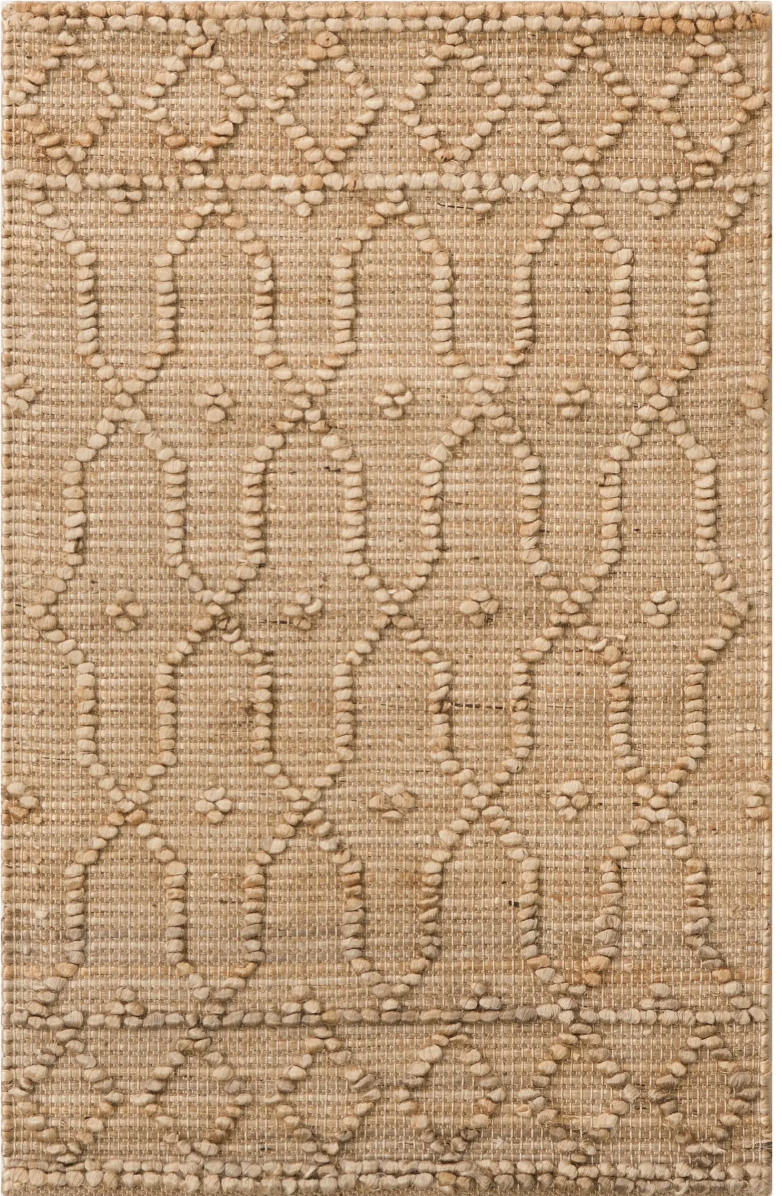 3195075 Natural 2' 2 x 3' 1 Larsa Rectangle Rug